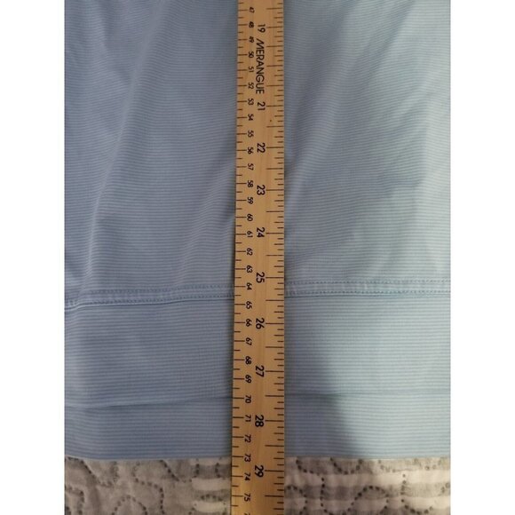 Johnnie O Vaughn Gulf Blue 1/4 Zip Long Sleeve Performance Pullover UPF50 Sz XL - Picture 6 of 8